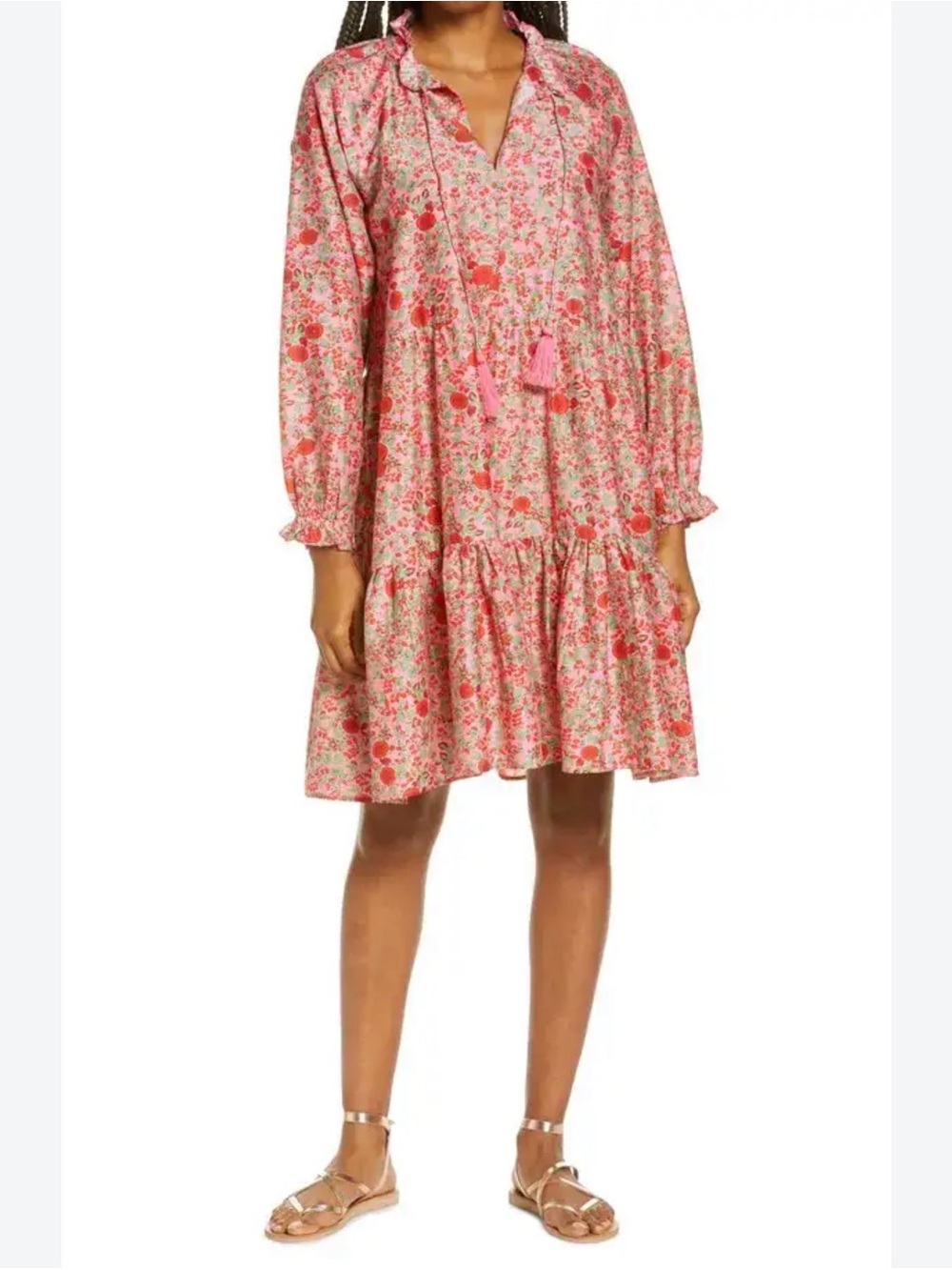 Roller Rabbit Floral Print Mini Dress – Size L